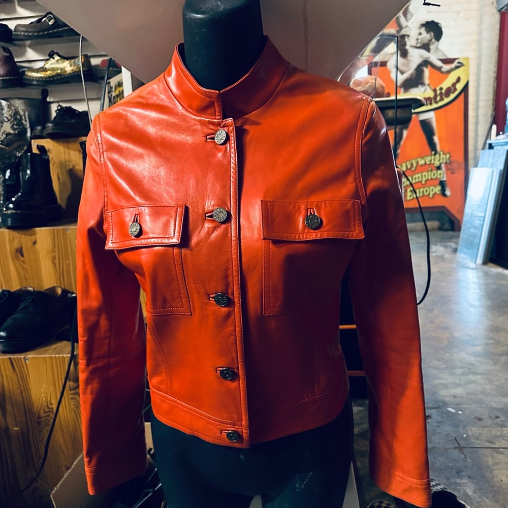Celine Full Grain Lambskin Leather Jacket